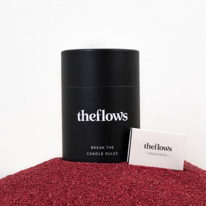 Unscented Red Sand Candle Kit Theflows - Wine Red (Unscented) - 500g / 17.64 oz - image 1