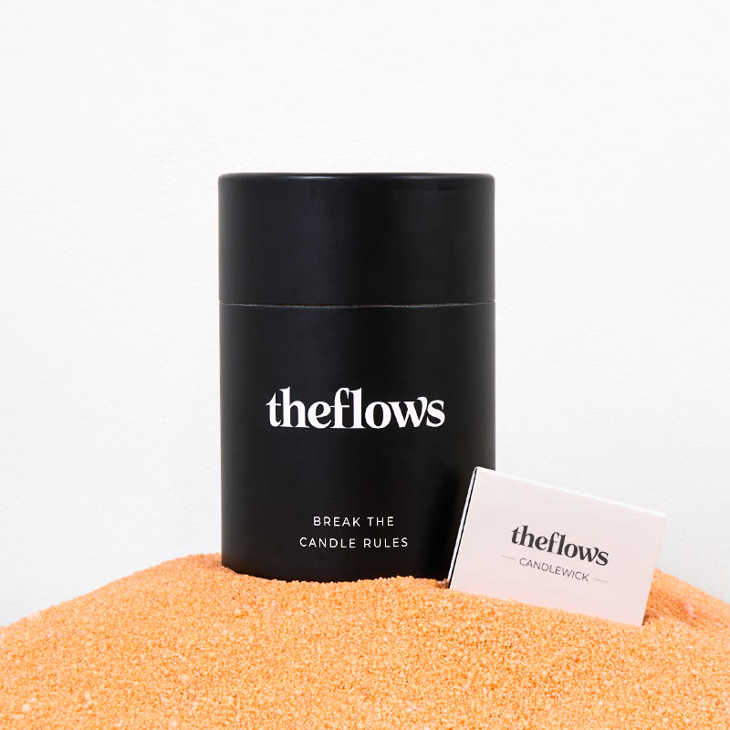 Unscented Orange Sand Candle Kit Theflows - Orange (Unscented) - 500g / 17.64 oz - image 1