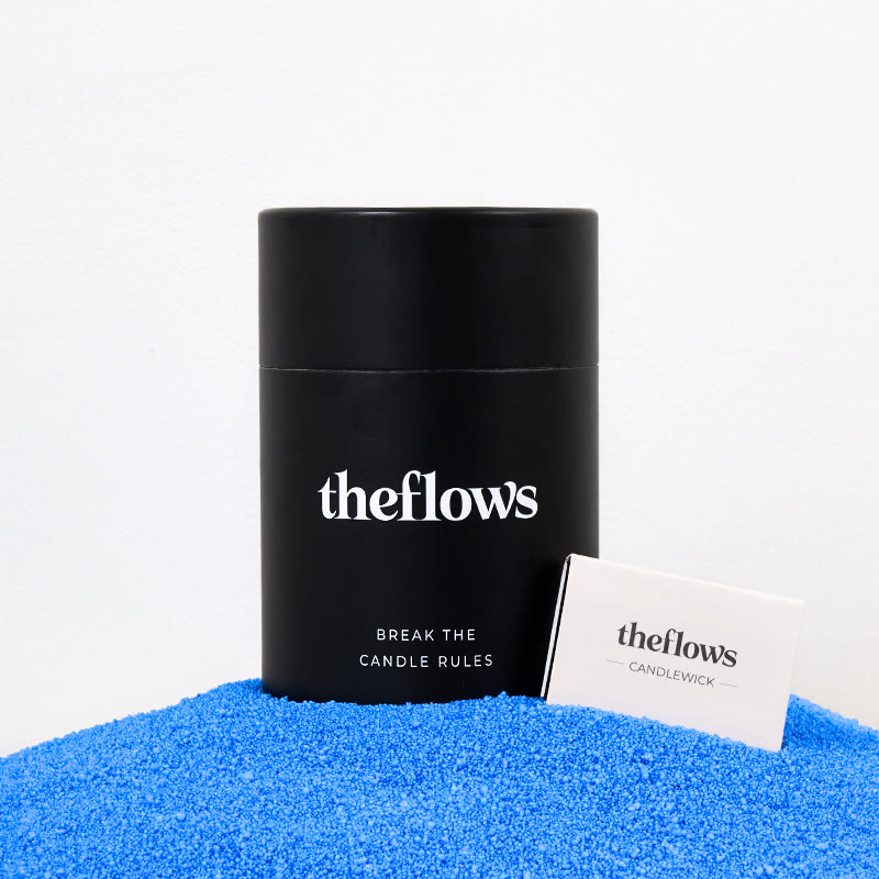 Unscented Dark Blue Sand Candle Kit Theflows - Dark Blue (Unscented) - 500g / 17.64 oz - image 1