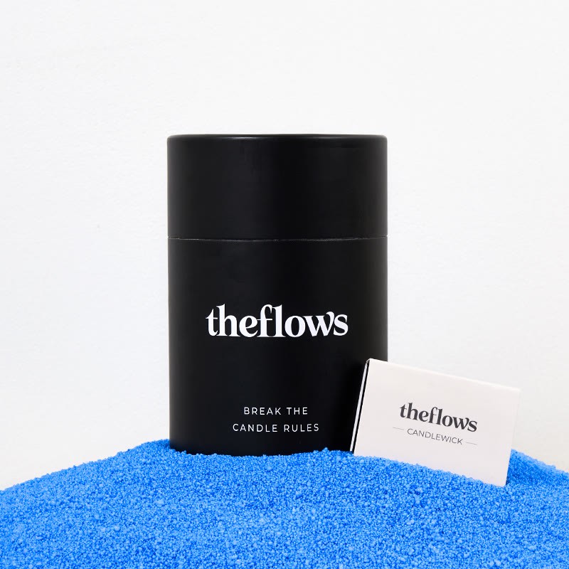 Unscented Dark Blue Sand Candle Kit Theflows - Dark Blue (Unscented) - 500g / 17.64 oz - image 1