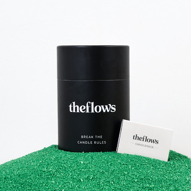 Unscented Dark Green Sand Candle Kit Theflows - Dark Green (Unscented) - 500g / 17.64 oz - image 1