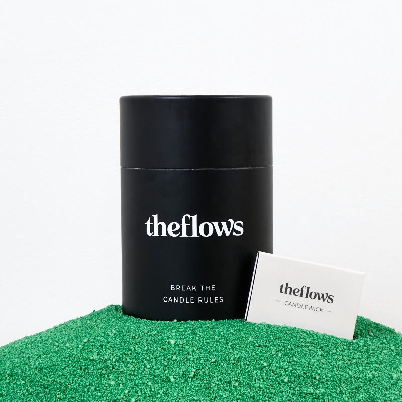 Unscented Dark Green Sand Candle Kit Theflows - Dark Green (Unscented) - 500g / 17.64 oz - image 1