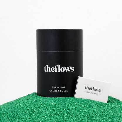 Unscented Dark Green Sand Candle Kit Theflows - Dark Green (Unscented) - 500g / 17.64 oz - image 1