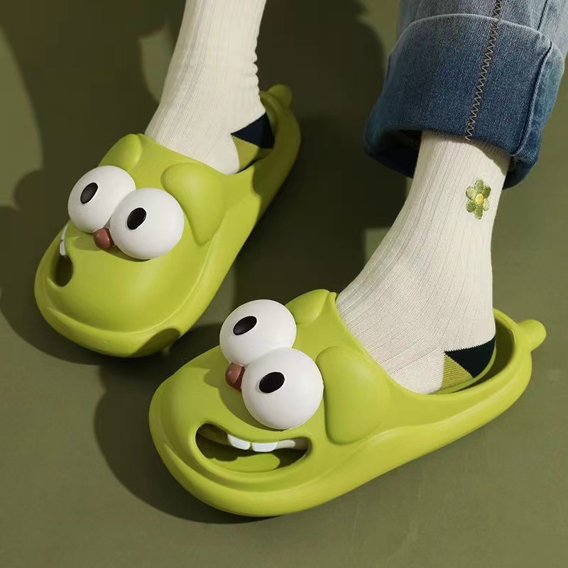 Cartoon Big-Eyed Dog Slippers