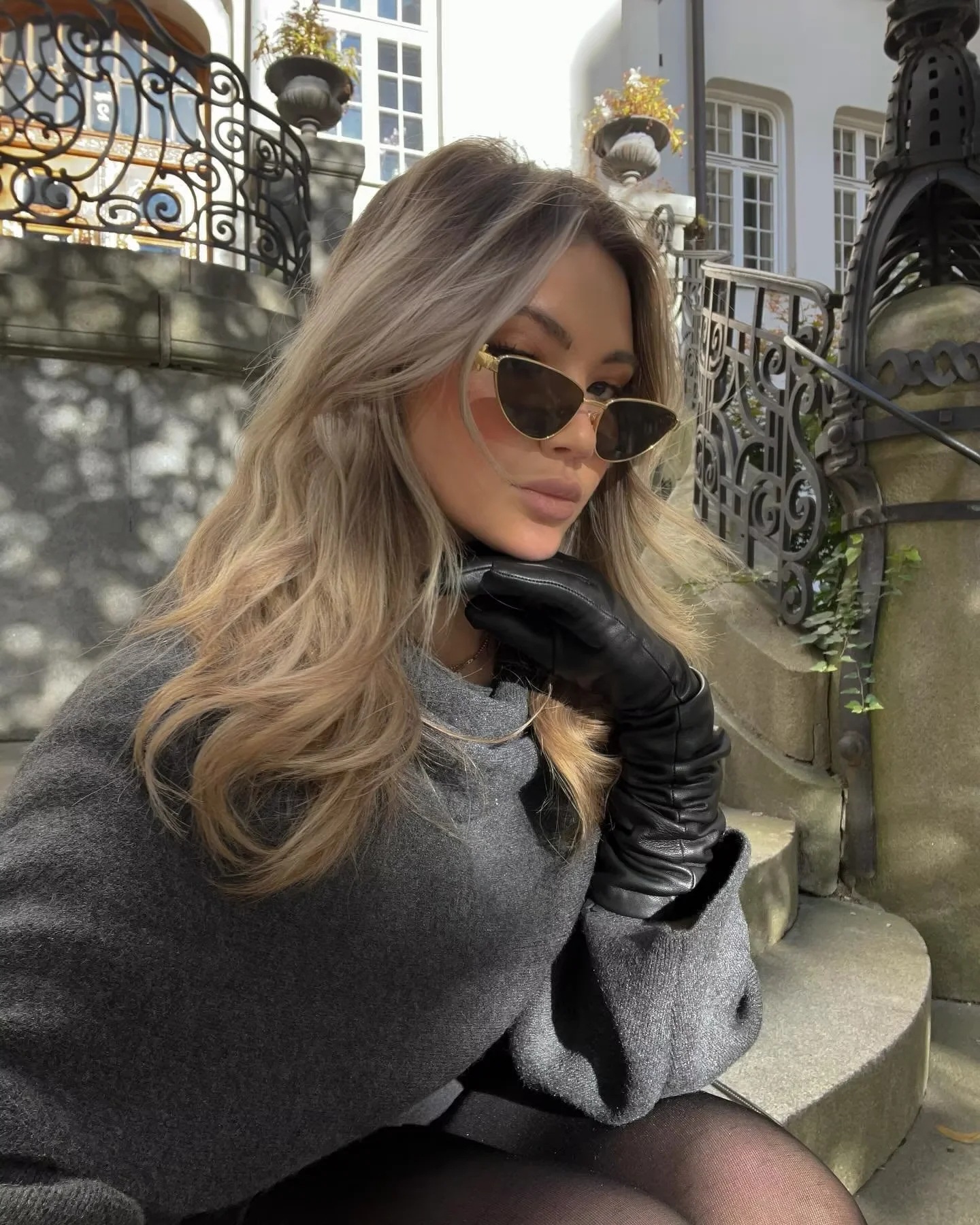 Asymmetric Scarf Short Knit Coat