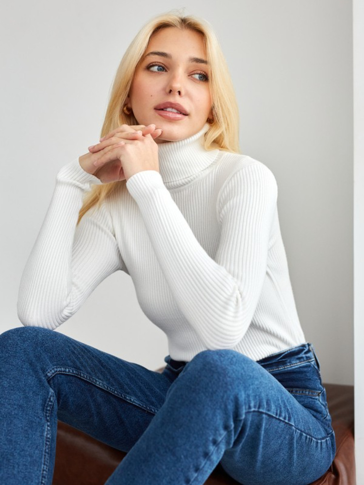 turtleneck knit undershirt