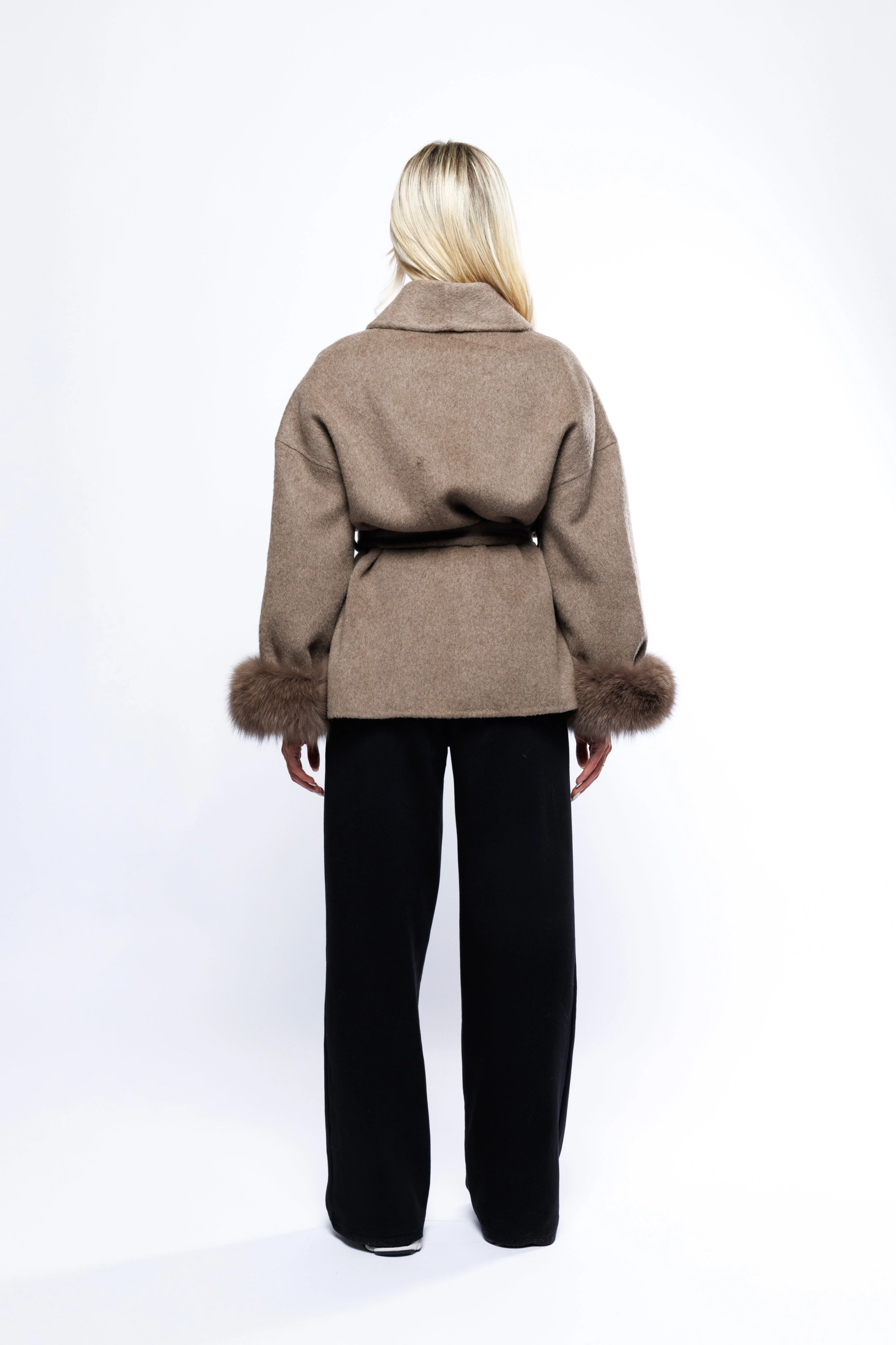 2025 New Autumn & Winter Fashion Casual Temperament Soft Loose Lapel Solid - Color Woolen Coat