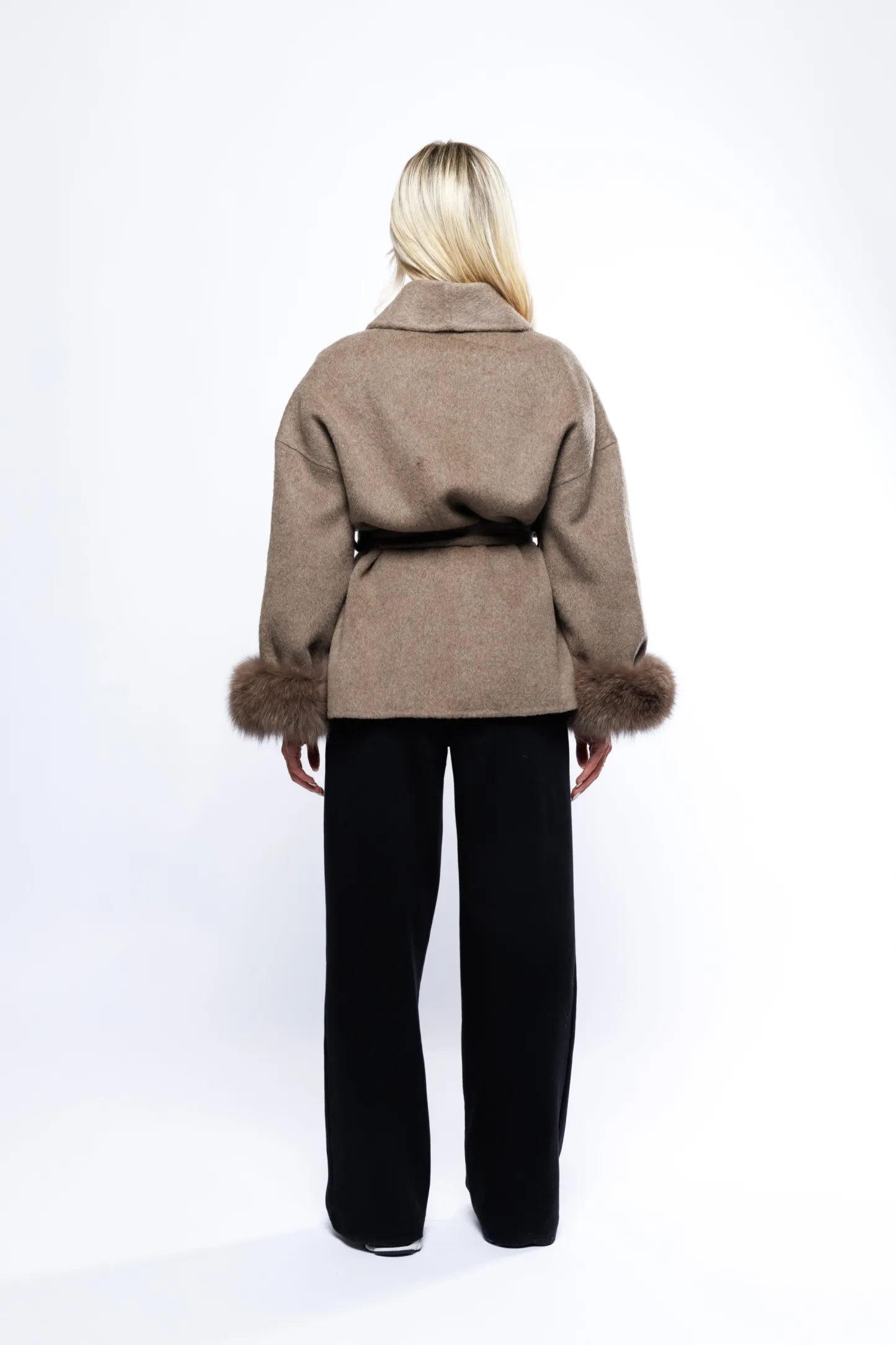 2025 New Autumn & Winter Fashion Casual Temperament Soft Loose Lapel Solid - Color Woolen Coat