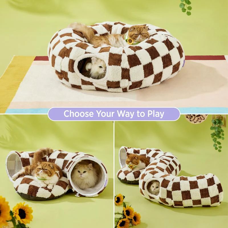 🐱🐱🐱  Round tunnel cat bed 🐾🐾🐾