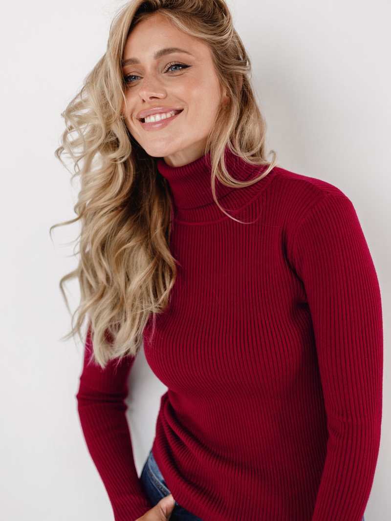 turtleneck knit undershirt