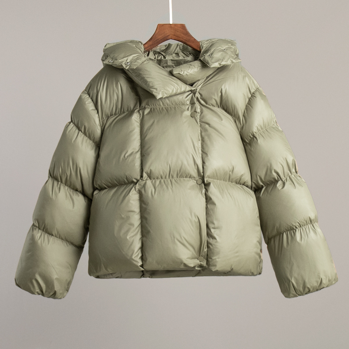 Personalized Street-Style Short Hooded Cotton Jacket