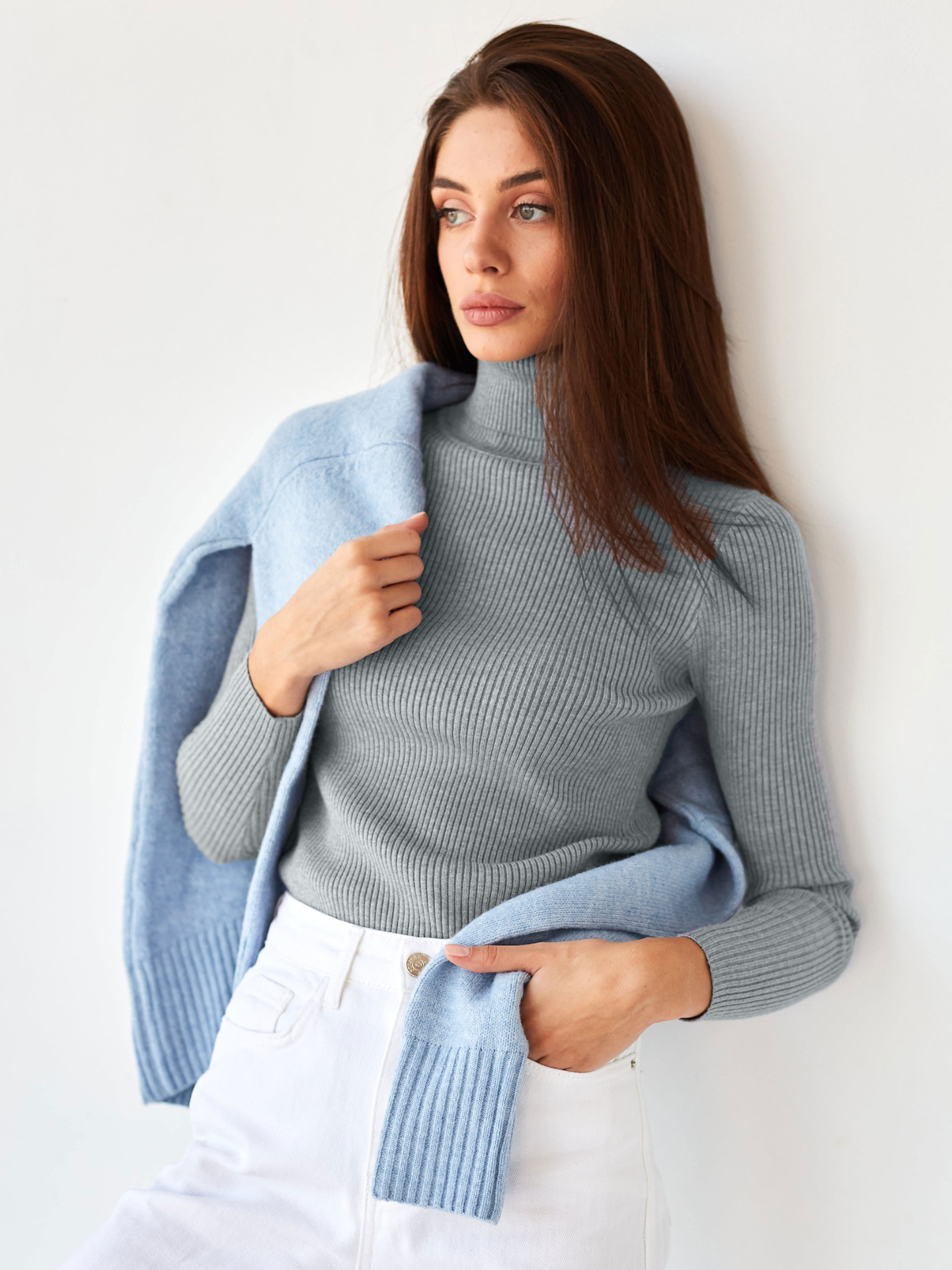 turtleneck knit undershirt