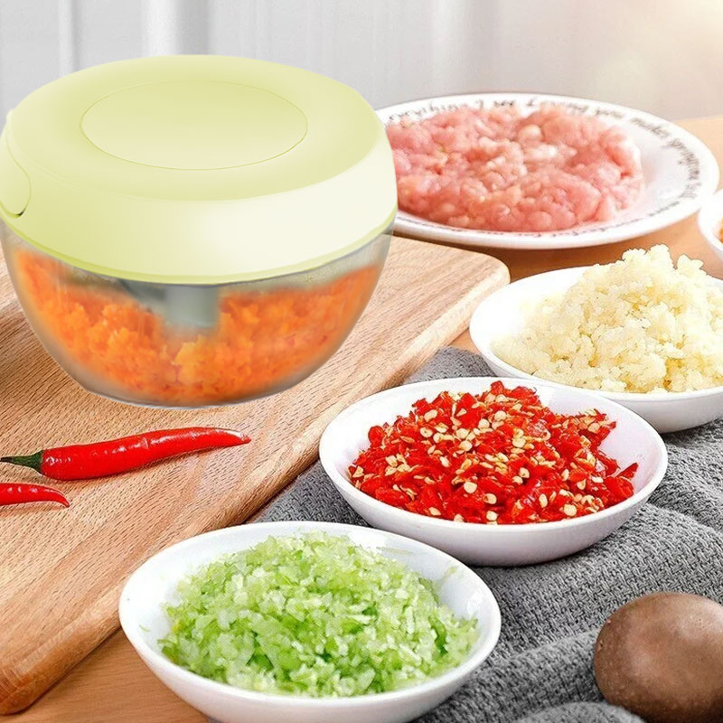 Hand Pulled Type Household Hand Powered Mixer for Garlic