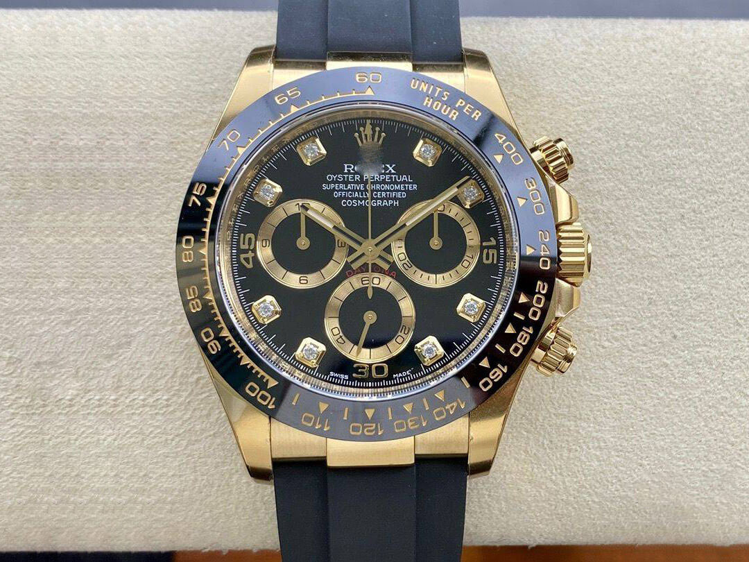 ROLEX COSMOGRAPH DAYTONA M116518LN-0078 CLEAN FACTORY RUBBER STRAP