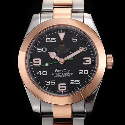 ROLEX AIR-KING 116900 ROSE GOLD JF FACTORY BLACK DIAL