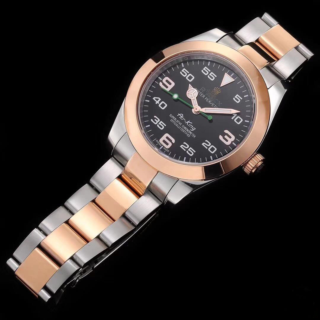 ROLEX AIR-KING 116900 ROSE GOLD JF FACTORY BLACK DIAL