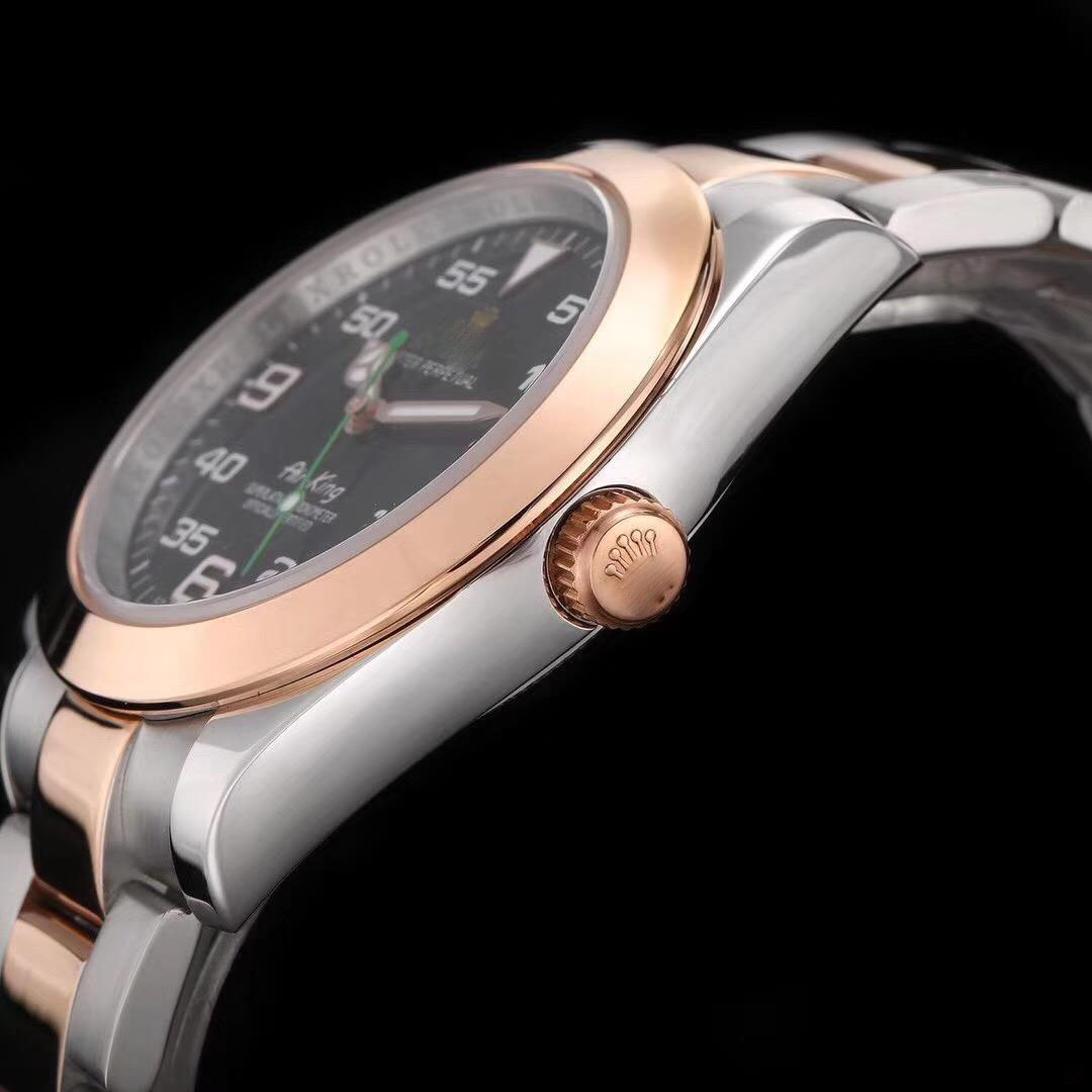 ROLEX AIR-KING 116900 ROSE GOLD JF FACTORY BLACK DIAL