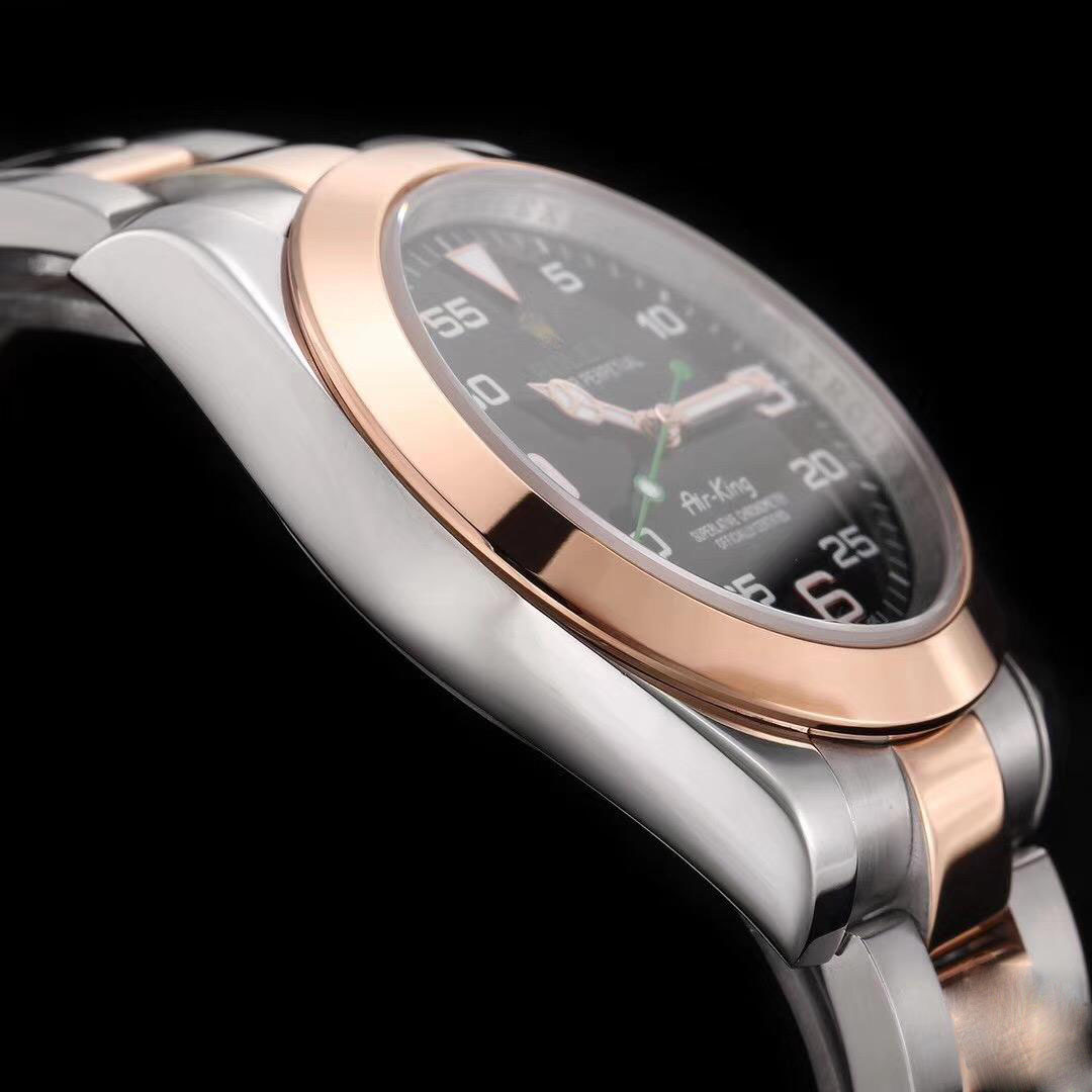 ROLEX AIR-KING 116900 ROSE GOLD JF FACTORY BLACK DIAL