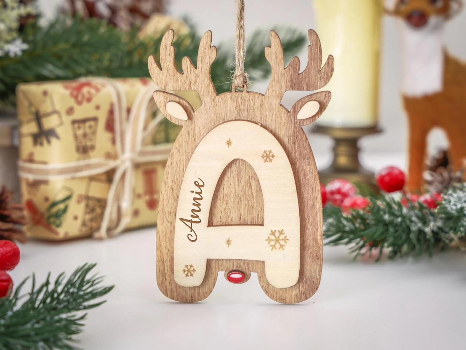 Christmas Letter Ornaments