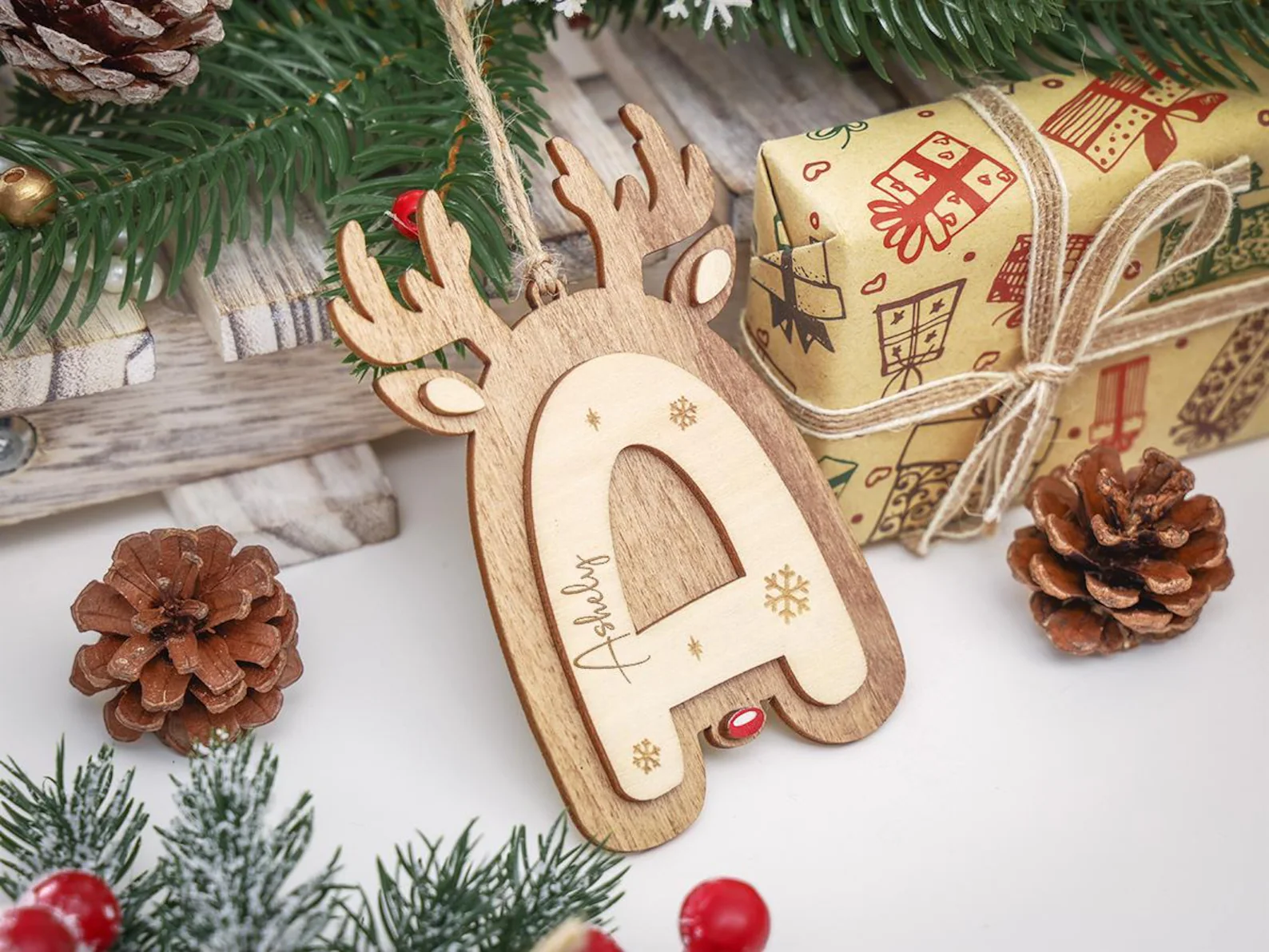Christmas Letter Ornaments