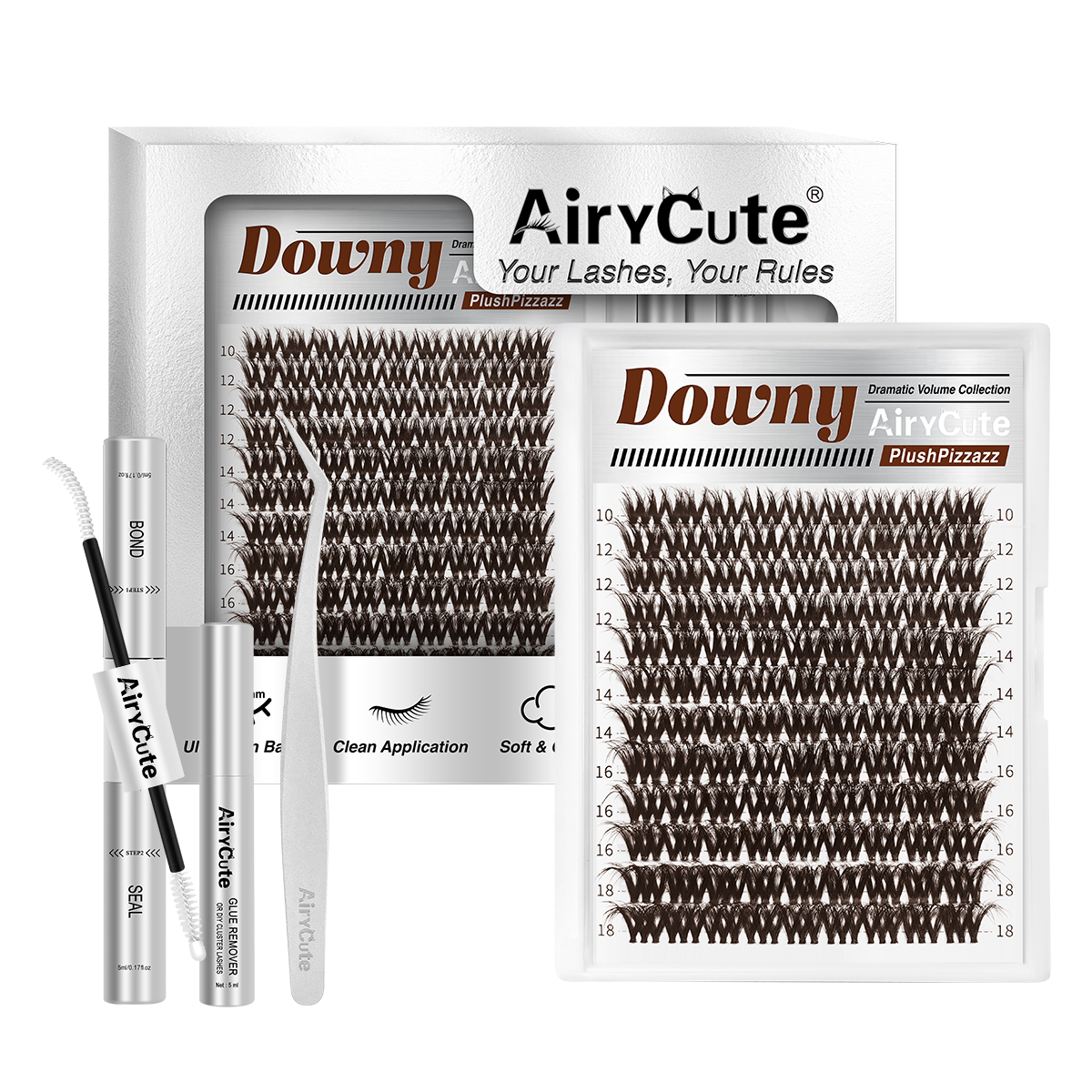 Brown Downy | Dramatic Volume Collection Plush Pizzazz Lash Kit