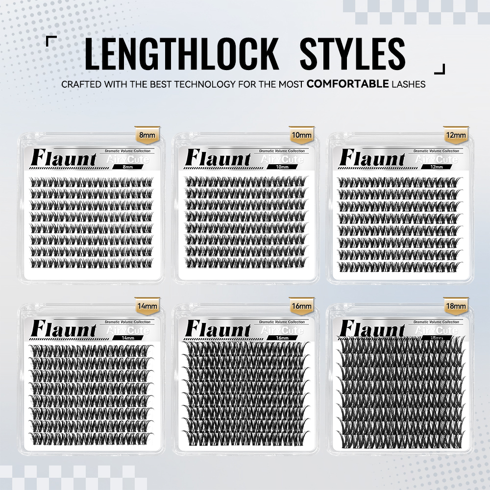 Flaunt | Dramatic Volume Collection One Length Customized Lashes Only