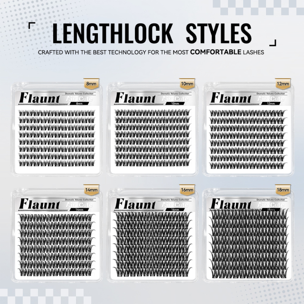 Flaunt | Dramatic Volume Collection One Length Customized Lashes Only