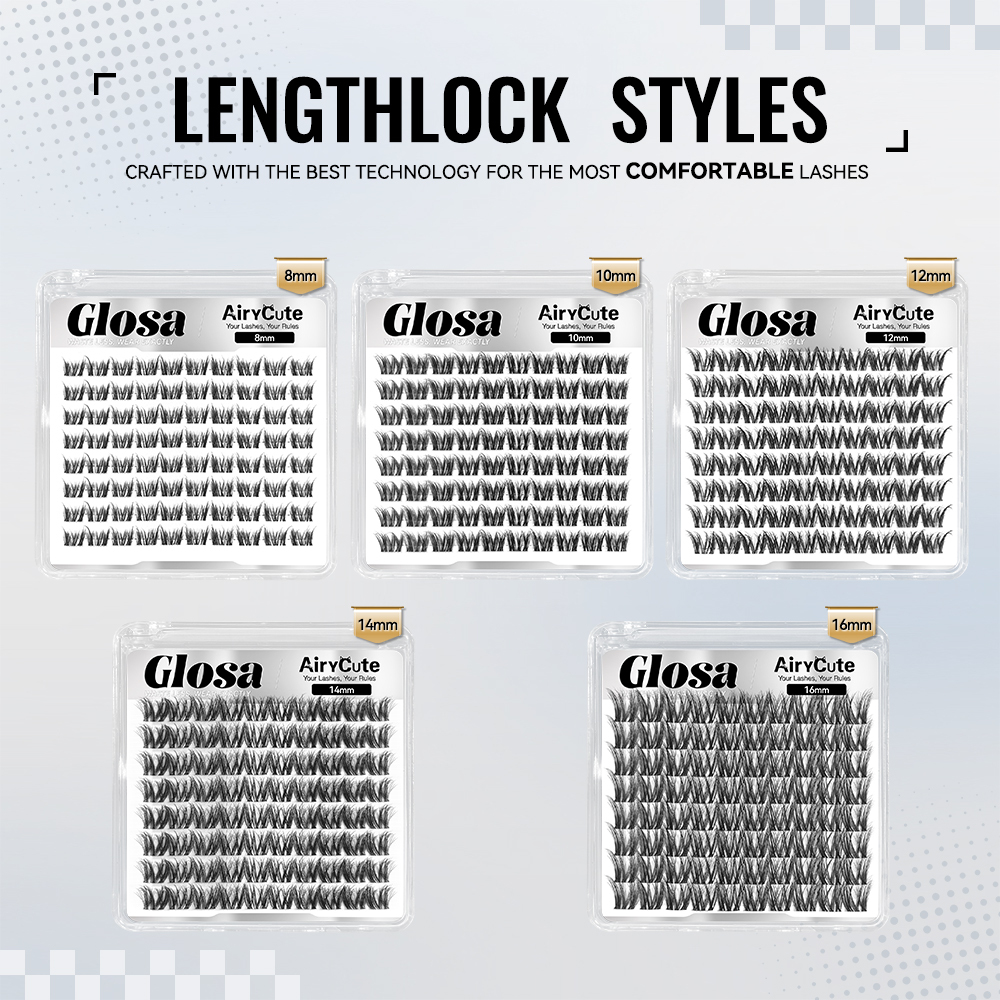 Glosa | Natural Daily Collection One Length Customized Lashes Only