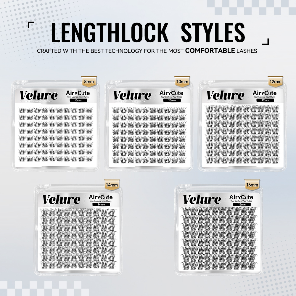 Velure | Natural Daily Collection One Length Customized Lashes Only