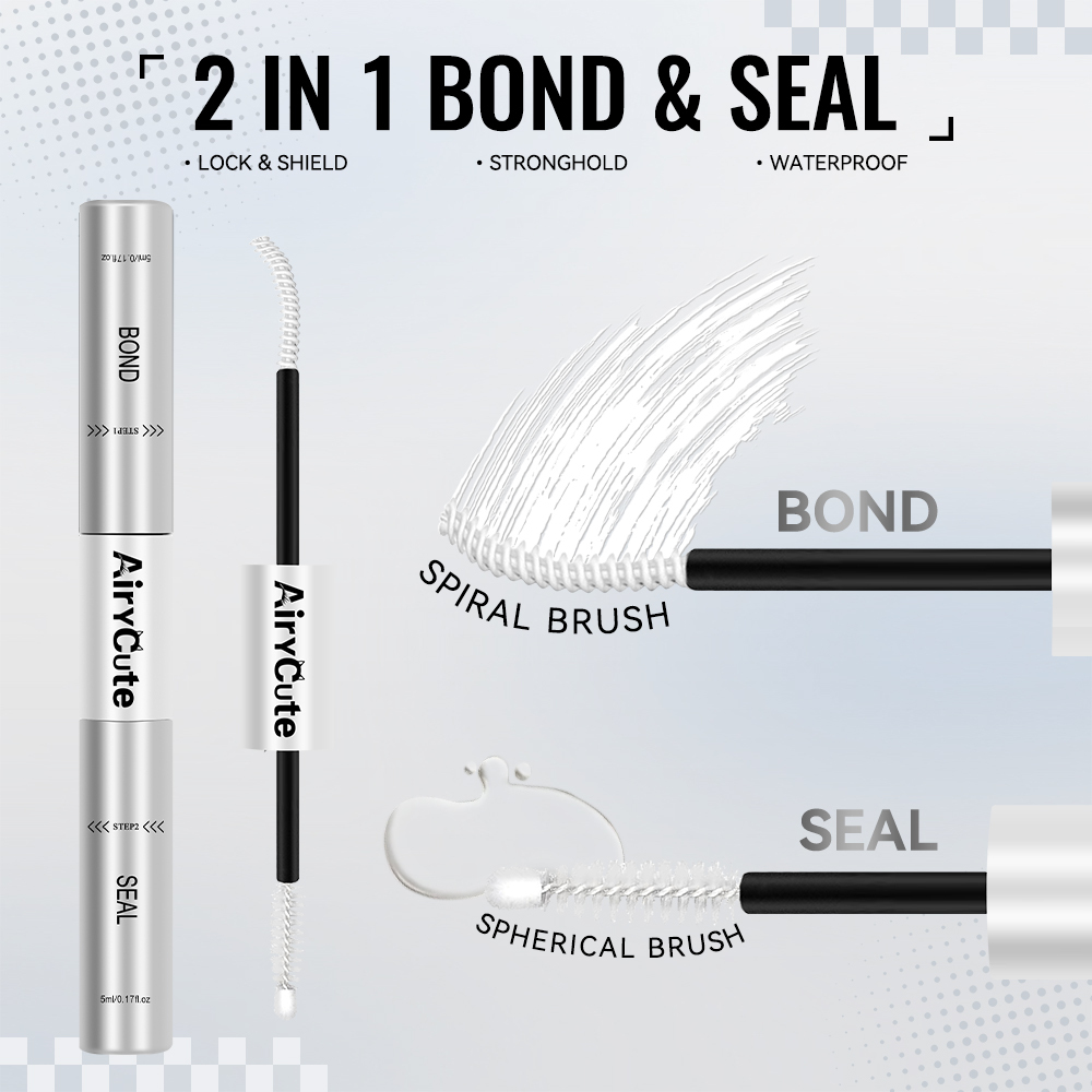 AiryCute 2 IN1 Lash Bond & Seal (Clear Bond)