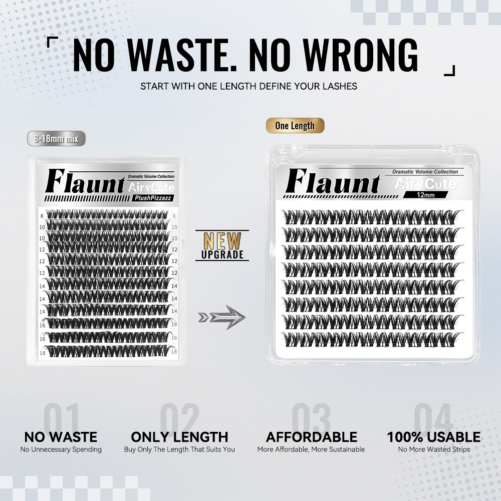 Flaunt | Dramatic Volume Collection One Length Customized Lashes Only