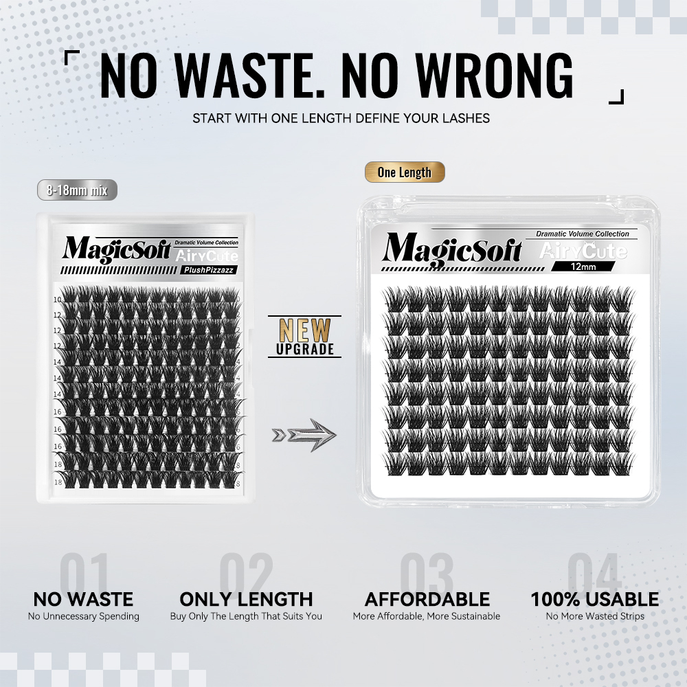 Magicsoft | Dramatic Volume Collection One Length Customized Lashes Only