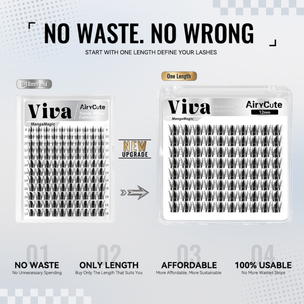 Viva | Trendy Manga Collection One Length Customized Lashes Only