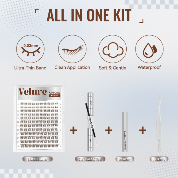 Brown Velure | True Tone Lashes Collection Lash Kit