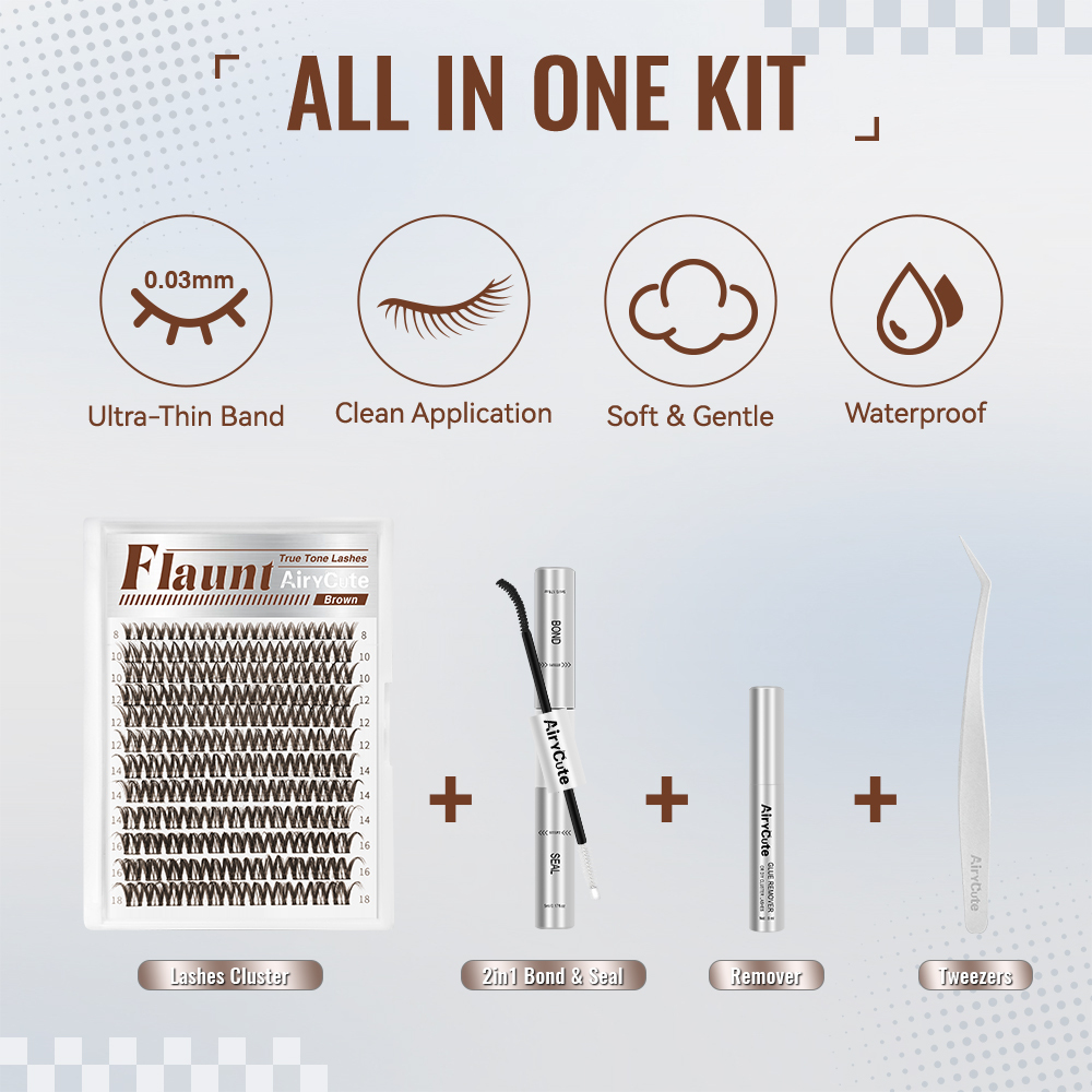 Brown Flaunt | True Tone Lashes Collection Lash Kit