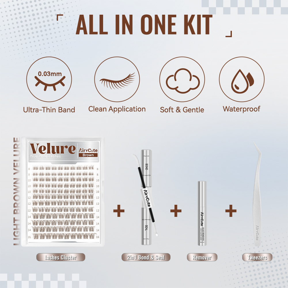 Light Brown Velure | True Tone Lashes Collection Lash Kit