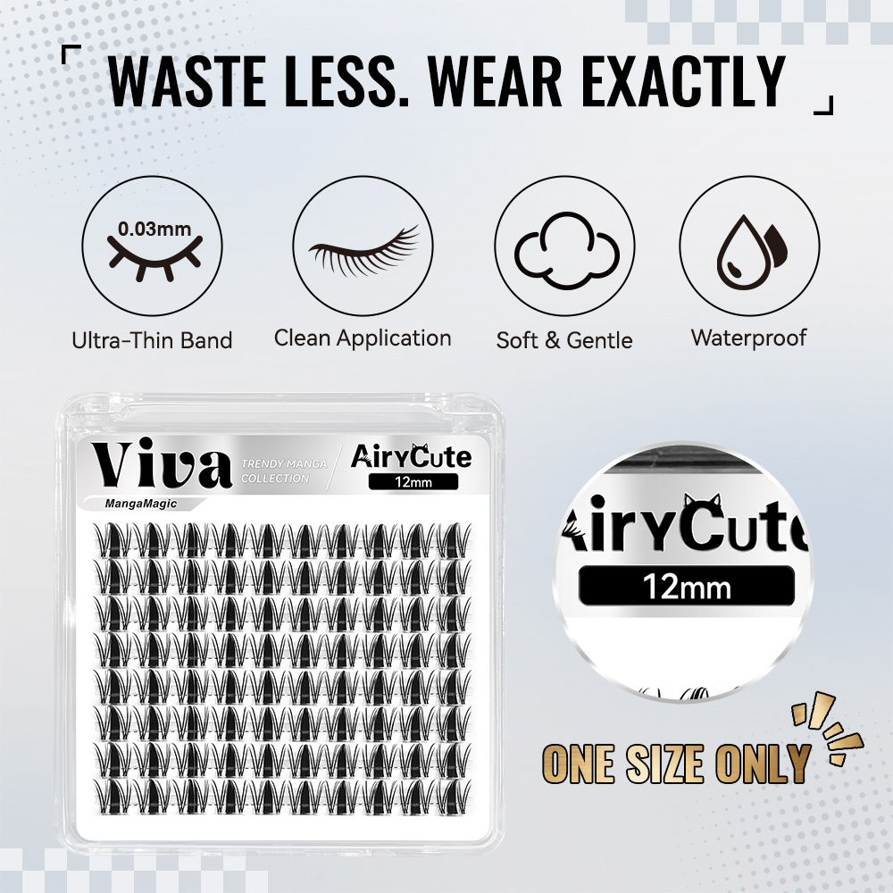 Viva | Trendy Manga Collection One Length Customized Lashes Only