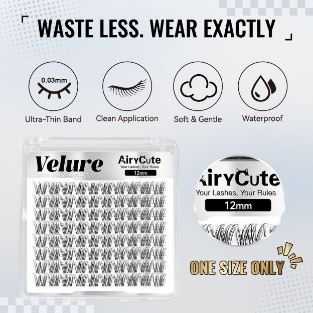 Velure | Natural Daily Collection One Length Customized Lashes Only