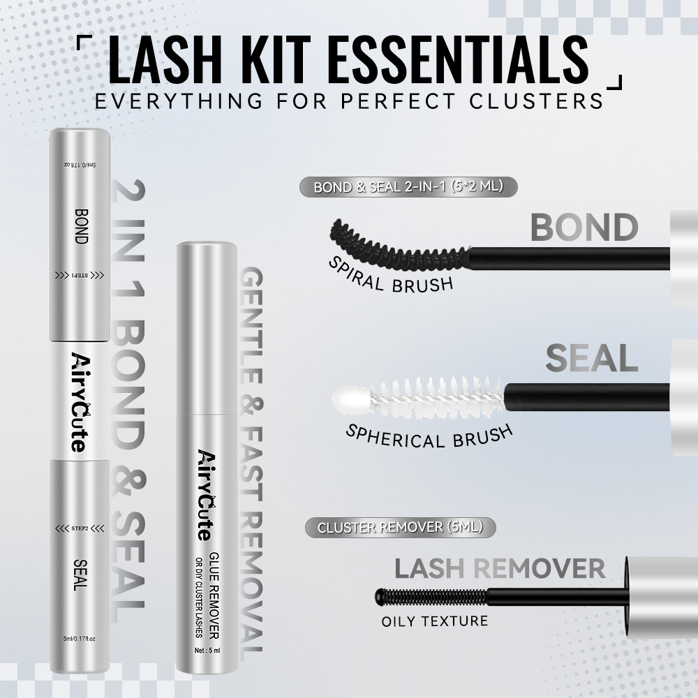 AiryCute 3 IN 1 Lash Kit Essentials (Black Bond)