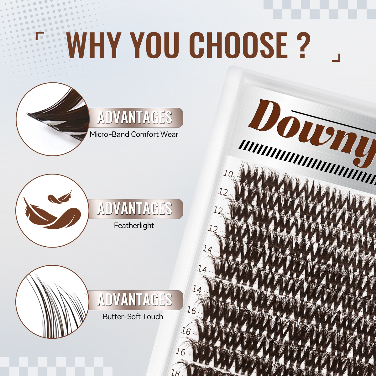 Brown Downy | Dramatic Volume Collection Plush Pizzazz Lash Kit