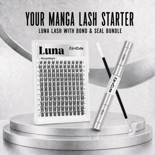 Luna Manga Cluster Lashes + Bond & Seal Bundle