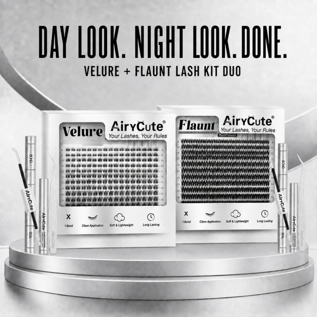 Velure + Flaunt Day-to-Night Cluster Lash Kit Duo