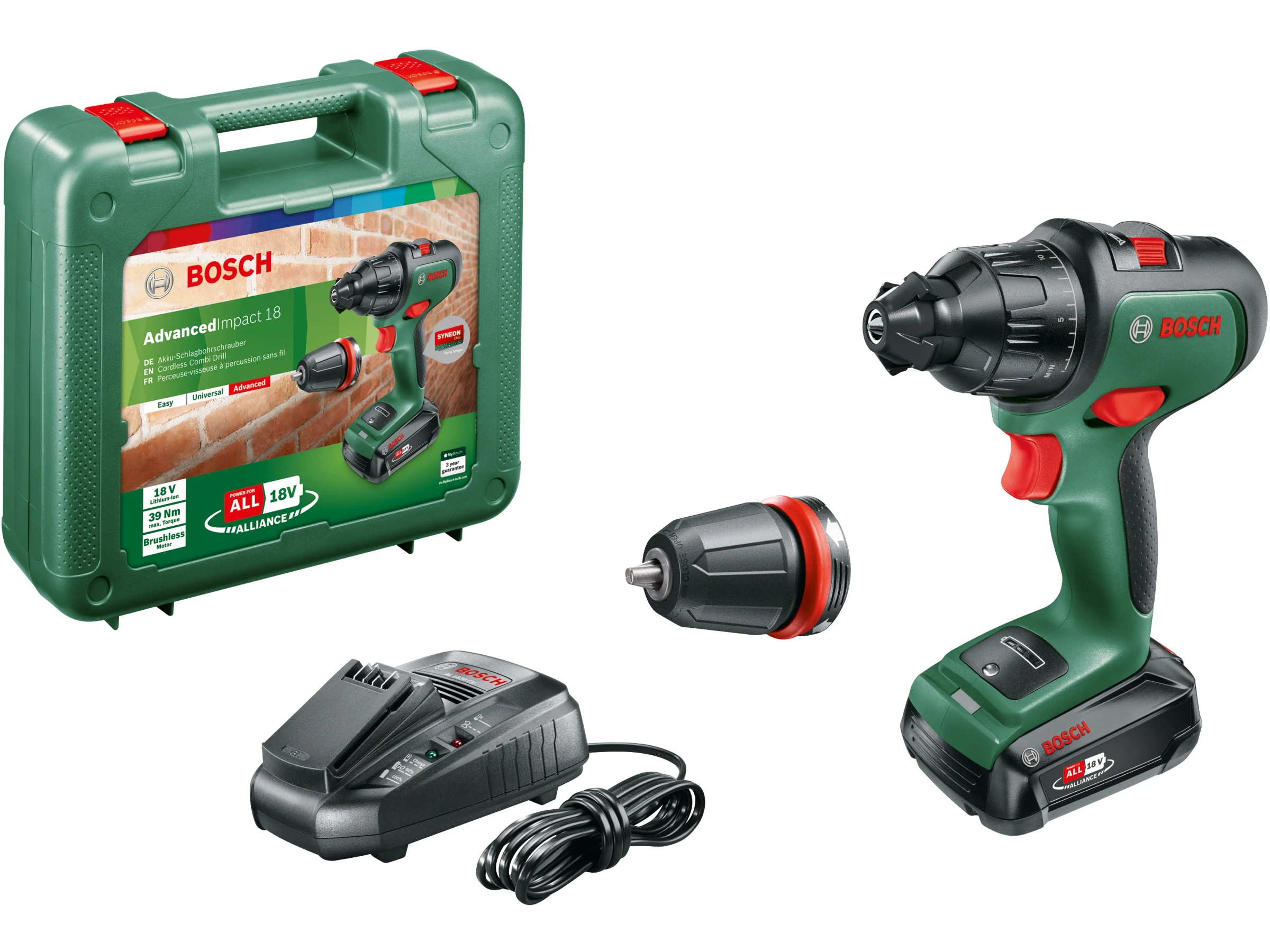 Bosch 18 V Akku-Schlagbohrschrauber AdvancedImpact 18 inkl. 2,5 Ah Akk, image size:2400x1800