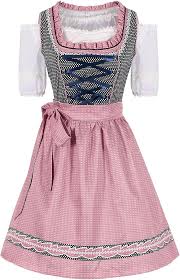 DirndlPop Blau Jana Dirndl  Bayern Kostüme für das Bierfest