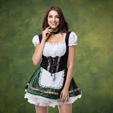 DirndlPop Grün Mina Dirndl  Bayern Kostüme für das Bierfest