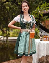DirndlPop Grün Melanie Dirndl  Bayern Kostüme für das Bierfest