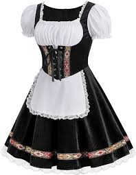 DirndlPop Schwarz Nina Dirndl  Bayern Kostüme für das Bierfest