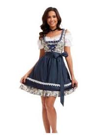 DirndlPop Blau Leonie Dirndl  Bayern Kostüme für das Bierfest