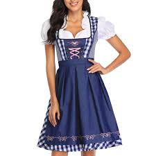 DirndlPop Blau Lea Dirndl  Bayern Kostüme für das Bierfest