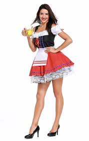 DirndlPop Rot Luca Dirndl  Bayern Kostüme für das Bierfest